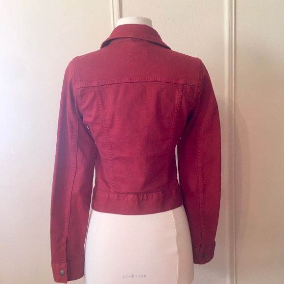Lucky Brand Burnt Orange Jean / Denim Jacket - xs - Picture 10 of 11